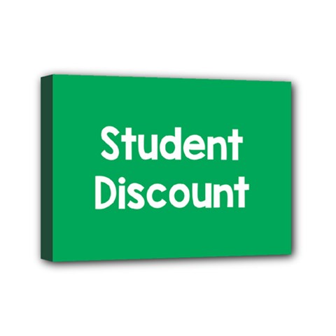 Student Discound Sale Green Mini Canvas 7  X 5  by Mariart