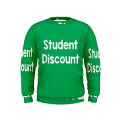 Student Discound Sale Green Kids  Sweatshirt by Mariart