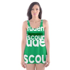 Student Discound Sale Green Skater Dress Swimsuit by Mariart