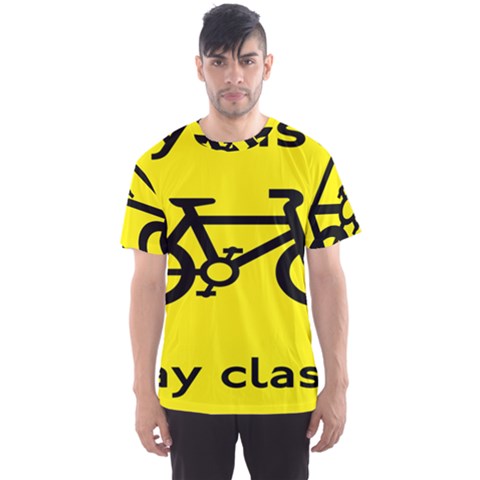 Stay Classy Bike Cyclists Sport Men s Sport Mesh Tee by Mariart