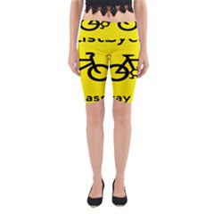 Stay Classy Bike Cyclists Sport Yoga Cropped Leggings by Mariart