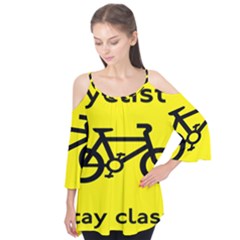 Stay Classy Bike Cyclists Sport Flutter Tees