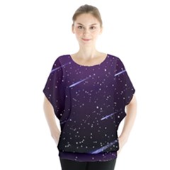 Starry Night Sky Meteor Stock Vectors Clipart Illustrations Blouse