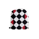 Survace Floor Plaid Bleck Red White Drawstring Pouches (Medium)  View1