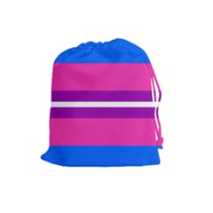 Transgender Flags Drawstring Pouches (large)  by Mariart