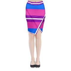 Transgender Flags Midi Wrap Pencil Skirt