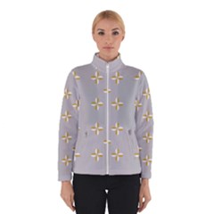 Syrface Flower Floral Gold White Space Star Winterwear by Mariart