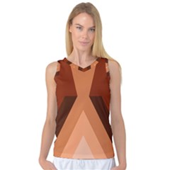 Volcano Lava Gender Magma Flags Line Brown Women s Basketball Tank Top by Mariart