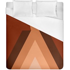 Volcano Lava Gender Magma Flags Line Brown Duvet Cover (california King Size) by Mariart