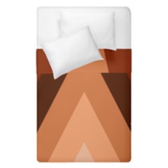 Volcano Lava Gender Magma Flags Line Brown Duvet Cover Double Side (single Size) by Mariart