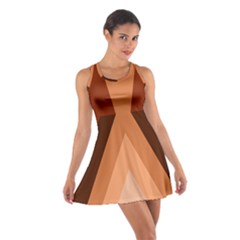 Volcano Lava Gender Magma Flags Line Brown Cotton Racerback Dress by Mariart