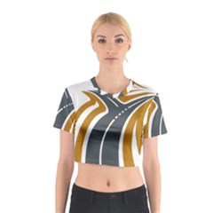 Transparent All Road Tours Bus Charter Street Cotton Crop Top by Mariart