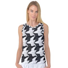 Swan Black Animals Fly Women s Basketball Tank Top