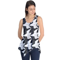 Swan Black Animals Fly Sleeveless Tunic by Mariart