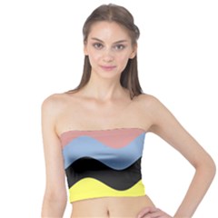 Wave Waves Chevron Sea Beach Rainbow Tube Top by Mariart