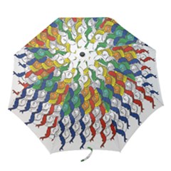 Rainbow Fish Folding Umbrellas by Mariart