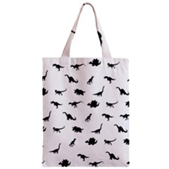 Dinosaurs Pattern Zipper Classic Tote Bag by Valentinaart