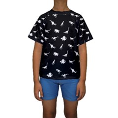 Dinosaurs Pattern Kids  Short Sleeve Swimwear by Valentinaart