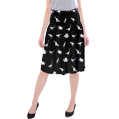 Dinosaurs Pattern Midi Beach Skirt