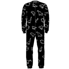 Dinosaurs Pattern Onepiece Jumpsuit (men)  by Valentinaart