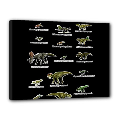 Dinosaurs Names Canvas 16  X 12  by Valentinaart