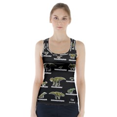 Dinosaurs Names Racer Back Sports Top by Valentinaart