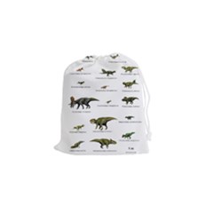 Dinosaurs Names Drawstring Pouches (small)  by Valentinaart