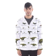 Dinosaurs Names Hooded Wind Breaker (men) by Valentinaart