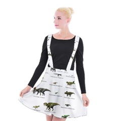 Dinosaurs Names Suspender Skater Skirt by Valentinaart