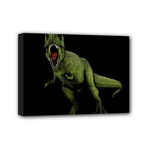 Dinosaurs T-rex Mini Canvas 7  X 5  by Valentinaart