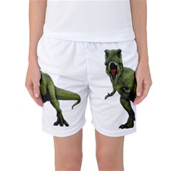 Dinosaurs T-rex Women s Basketball Shorts by Valentinaart