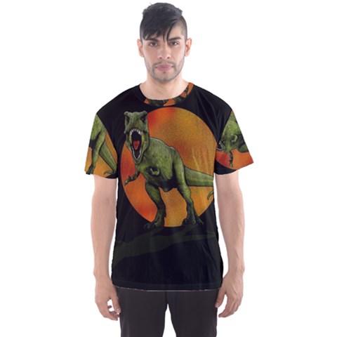 Dinosaurs T-rex Men s Sport Mesh Tee by Valentinaart