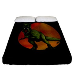 Dinosaurs T-rex Fitted Sheet (california King Size) by Valentinaart