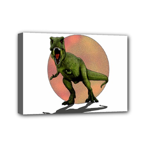 Dinosaurs T-rex Mini Canvas 7  X 5  by Valentinaart