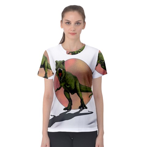 Dinosaurs T-rex Women s Sport Mesh Tee by Valentinaart