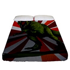 Dinosaurs T-rex Fitted Sheet (king Size) by Valentinaart