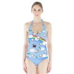 Sweet Dreams  Halter Swimsuit by Valentinaart