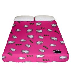 Sweet Dreams  Fitted Sheet (queen Size) by Valentinaart