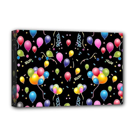 Balloons   Deluxe Canvas 18  X 12   by Valentinaart