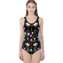 Balloons   One Piece Swimsuit by Valentinaart