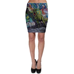 Urban T-rex Bodycon Skirt by Valentinaart