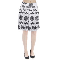 Aztecs Pattern Pleated Skirt by Valentinaart