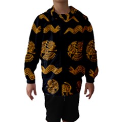 Aztecs Pattern Hooded Wind Breaker (kids) by Valentinaart