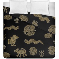 Aztecs Pattern Duvet Cover Double Side (king Size) by Valentinaart