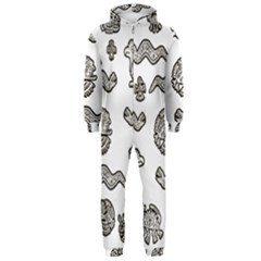 Aztecs Pattern Hooded Jumpsuit (men)  by Valentinaart