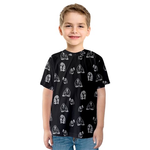 Chimpanzee Kids  Sport Mesh Tee by Valentinaart