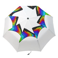 Rainbow Piano  Folding Umbrellas by Valentinaart