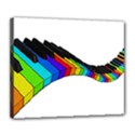 Rainbow piano  Deluxe Canvas 24  x 20   View1