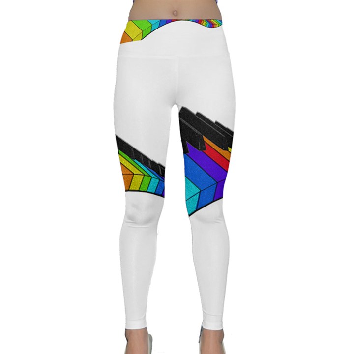 Rainbow piano  Classic Yoga Leggings