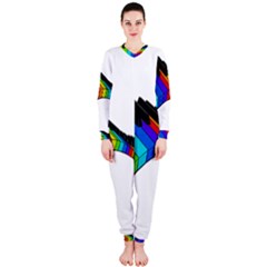 Rainbow Piano  Onepiece Jumpsuit (ladies) 